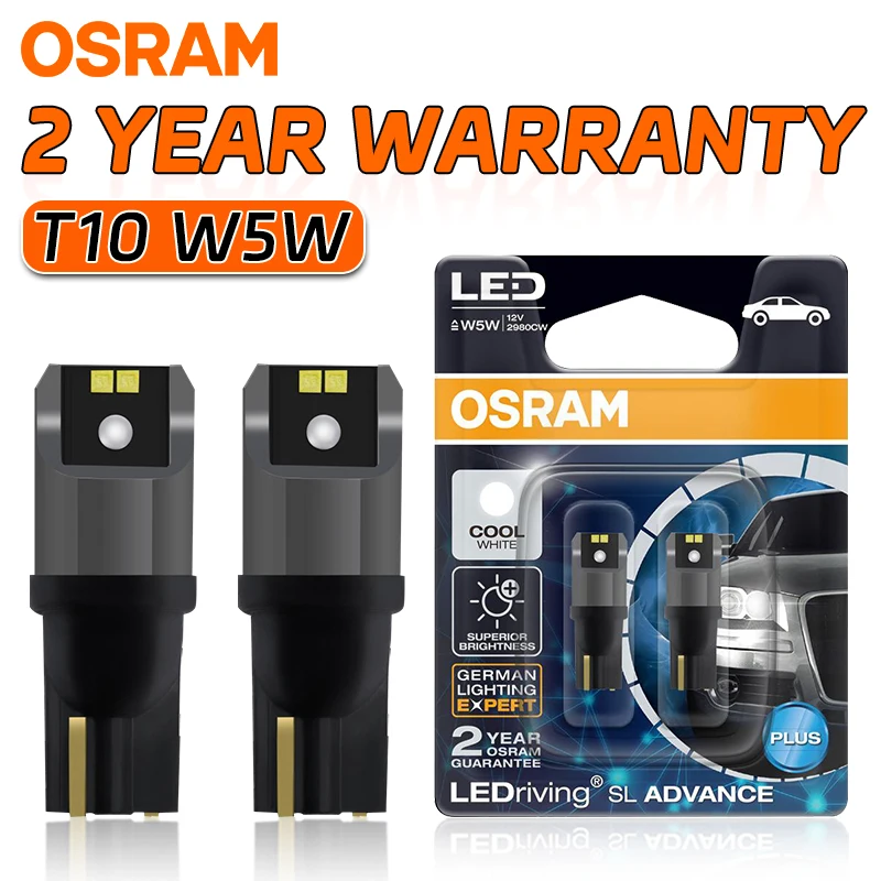 

OSRAM 10 шт. T10 W5W светодиодные лампы Canbus 194 501 светодиодный салон автомобиля купольный светильник габаритный светильн...