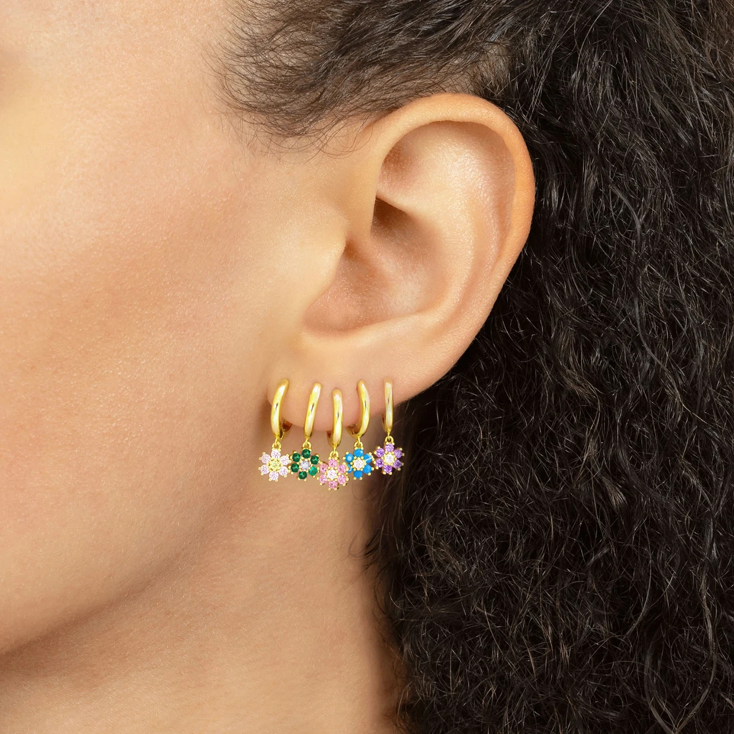925 Sterling Silver Ear Needle blue turquoise Fashion Hoop Earrings Geometric drop Enamel Earrings for women Premium Jewelry images - 6