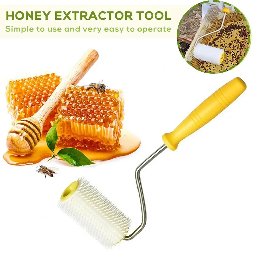 

Honeycomb Decapping Tool Efficient Hive Honey Extraction Tool Durable Beekeeping Needle Roller with Easy-to-clean Design Wooden
