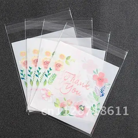 100 шт. самоклеящиеся подарочные пакеты для конфет и печенья