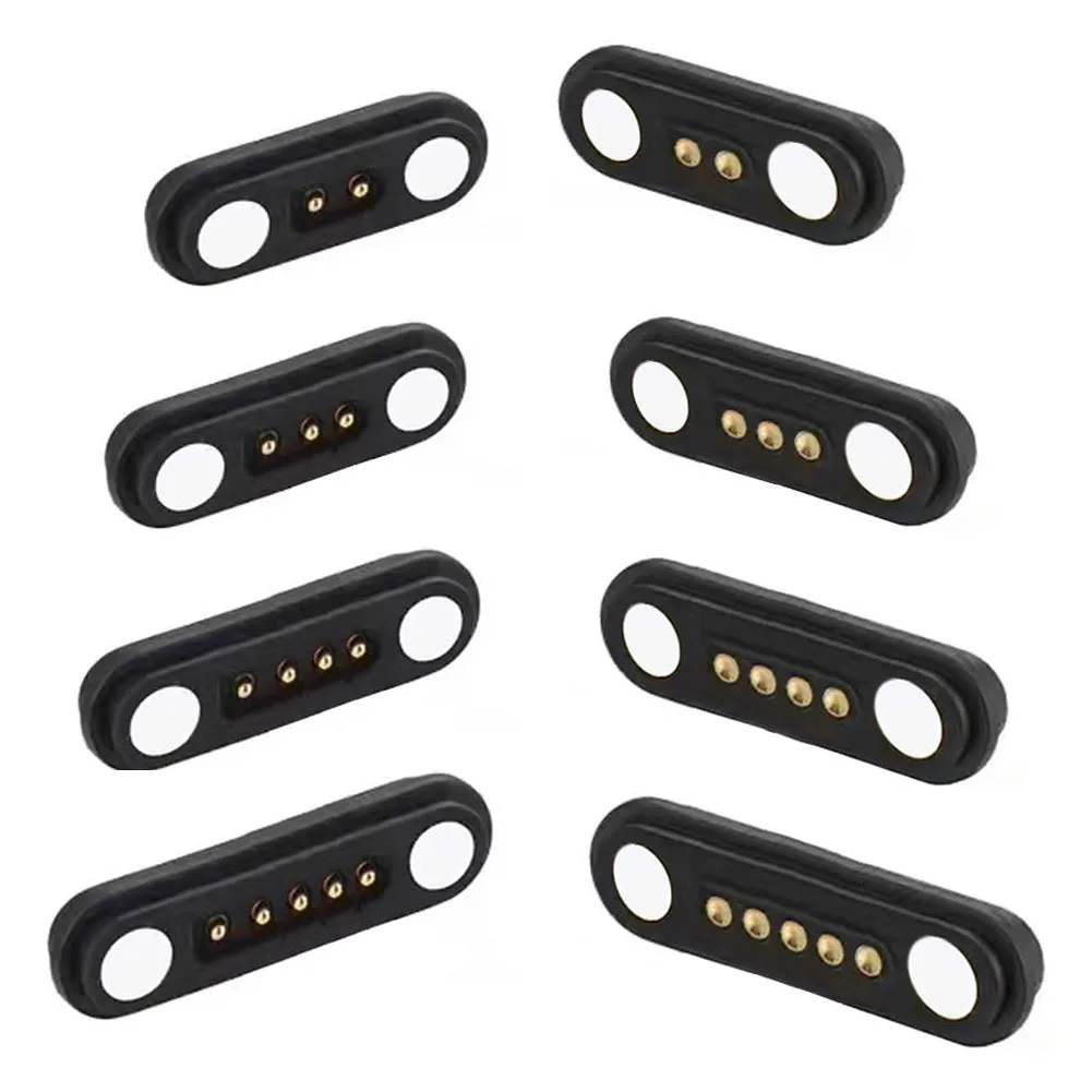 

1Pair 2/3/4/5Pin 12V 3A IP68 Waterproof Magnetic Pogo Pin Connector Male And Female 2.5MM Spring Loaded DC Power Socket