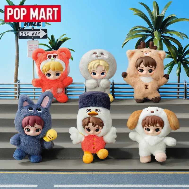 Фото POP MART Fluffy Club Riize Series Mystery Box Оригинальная Слепая Коробка-Сюрприз Игрушки-Загадки Украшения для Сумок Фигурки Декор для Дома Настольные Куклы №2