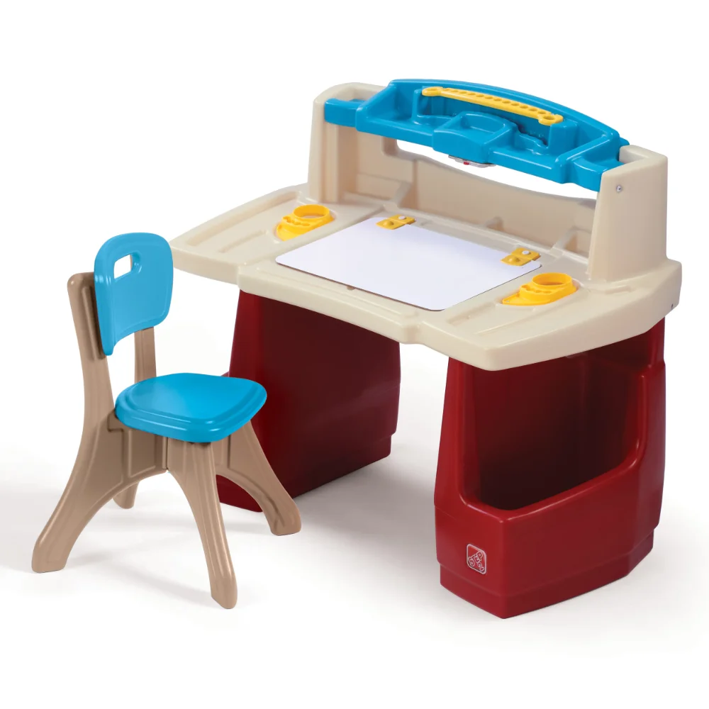 

Step2 Deluxe Art Master Desk Plastic Kids Activity Center and Table