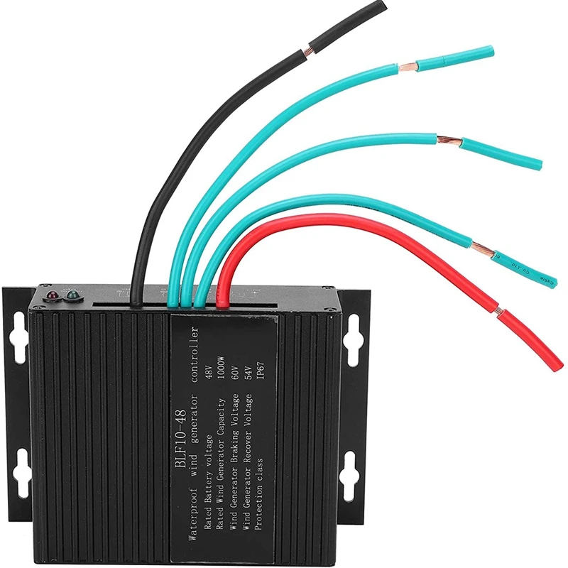 

1000W Wind Turbine Generator Controller, IP67 Waterproof DC48V Automatic Controller Battery Charging Regulator