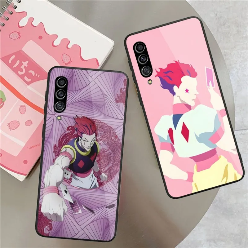 

HUNTER Hisoka чехол для телефона для Samung A32 A51 A52 NOTE 10 20 S10 S20 S21 S22 Pro Ultra Black PC Glass Phone Cover