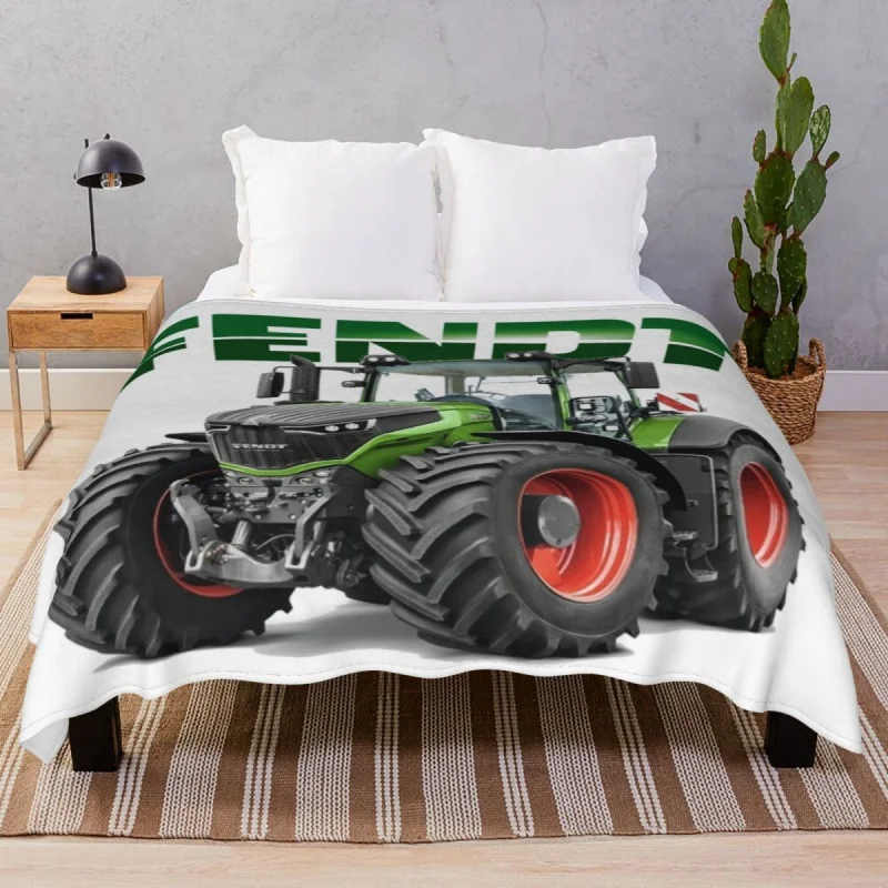 

Fendt German Tractors Thick blankets Flannel Spring/Autumn Warm Unisex Throw Blanket for Bed Home Cou Travel Cinema