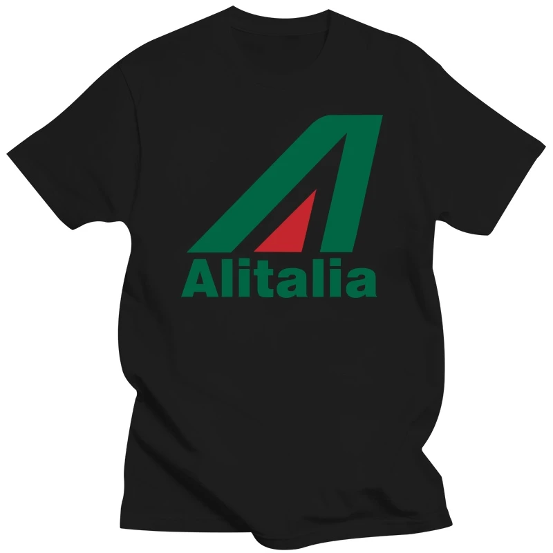 

Мужская футболка с логотипом итальянской авиакомпании Alitalia в стиле ретро, белая футболка S-2XL