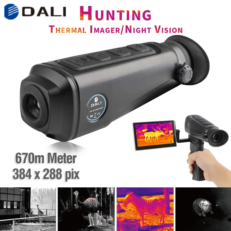 S243 Hunting Thermal Camera Night Vision Monocular Outdoor Patrol Digital 4X Zoom Handheld Imaging |
