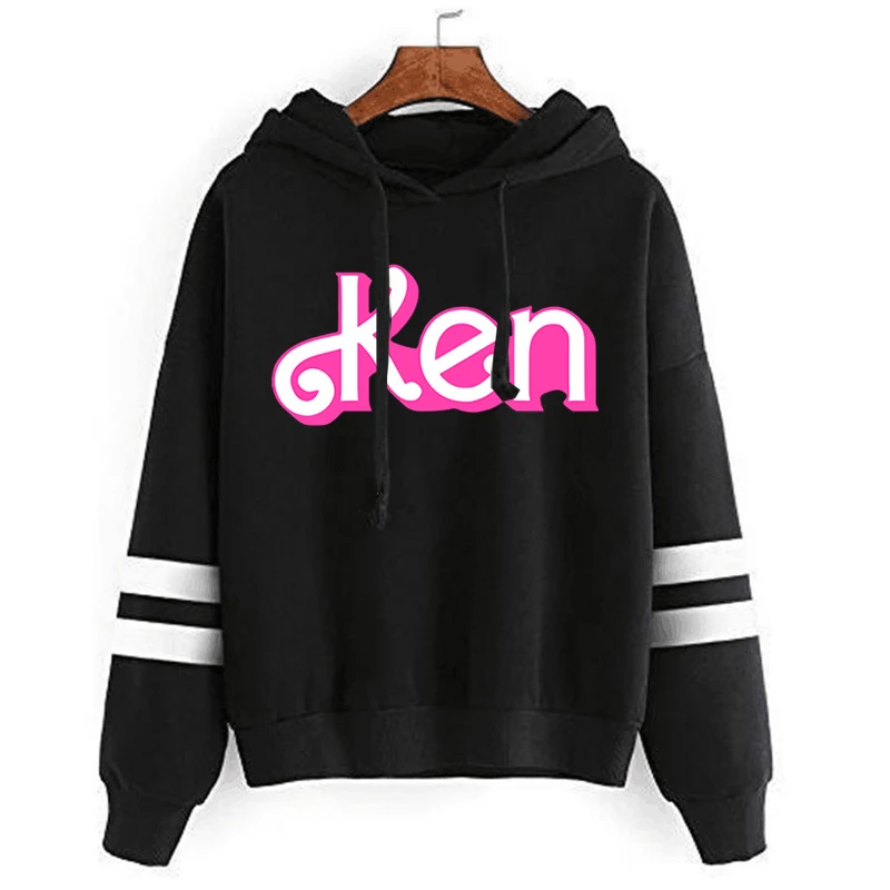 

Женская толстовка в стиле Харадзюку, розовая толстовка с капюшоном и принтом Кен, модная уличная одежда, зимняя одежда, винтажный Топ, модная розовая толстовка