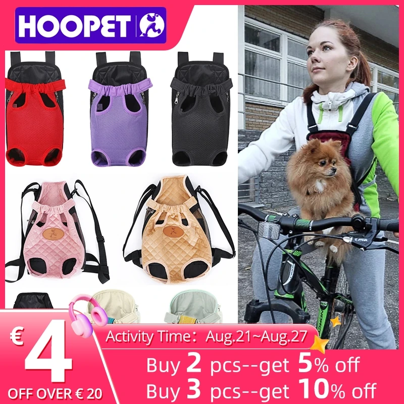 HOOPET Carrier for Dogs Pet Dog Carrier Backpack Mesh Outdoo