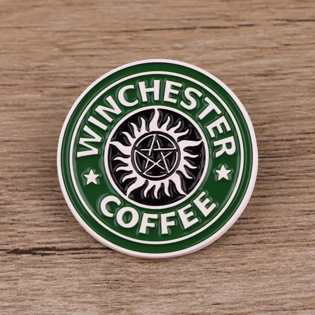 

Coffee Enamel Pin TV Show Brooches for Women Custom Brooch Lapel Pin Cartoon Badge Fashion Jewelry Accessories Gifts