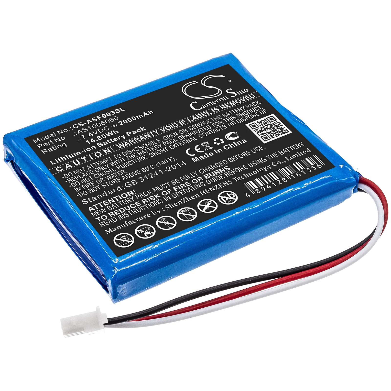 

CS 2000mAh / 14.80Wh battery for ALPSAT Satfinder Spare Part SF03-BT AS1005060