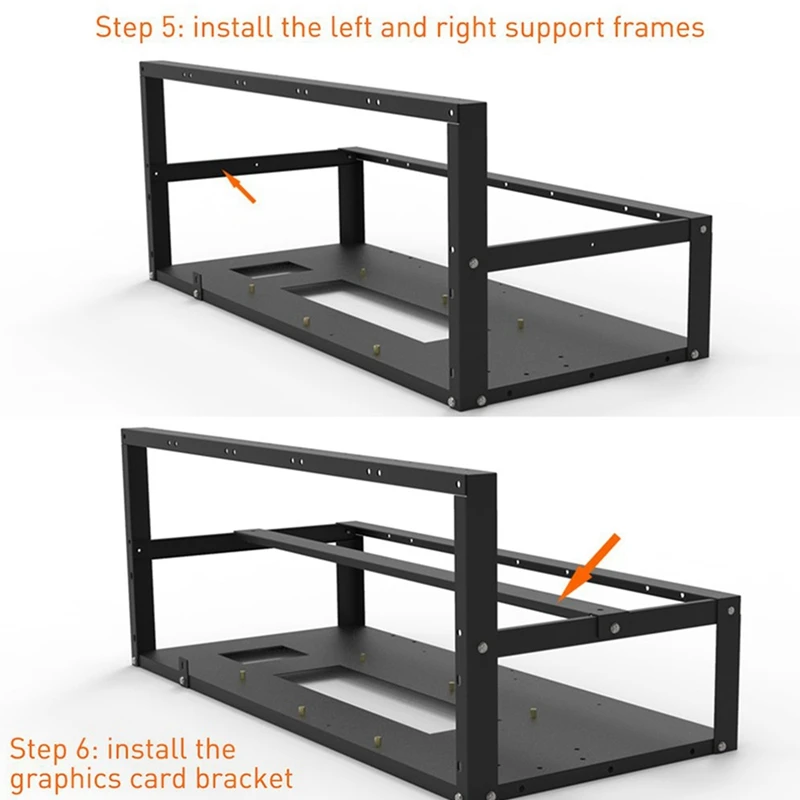 Открытая установка для майнинга рамка ETH/ETC/ZEC Ether аксессуары инструменты 6