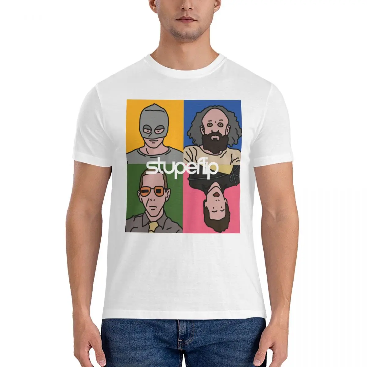 Футболка Stupeflip Essential милые мужские футболки белые с коротким рукавом
