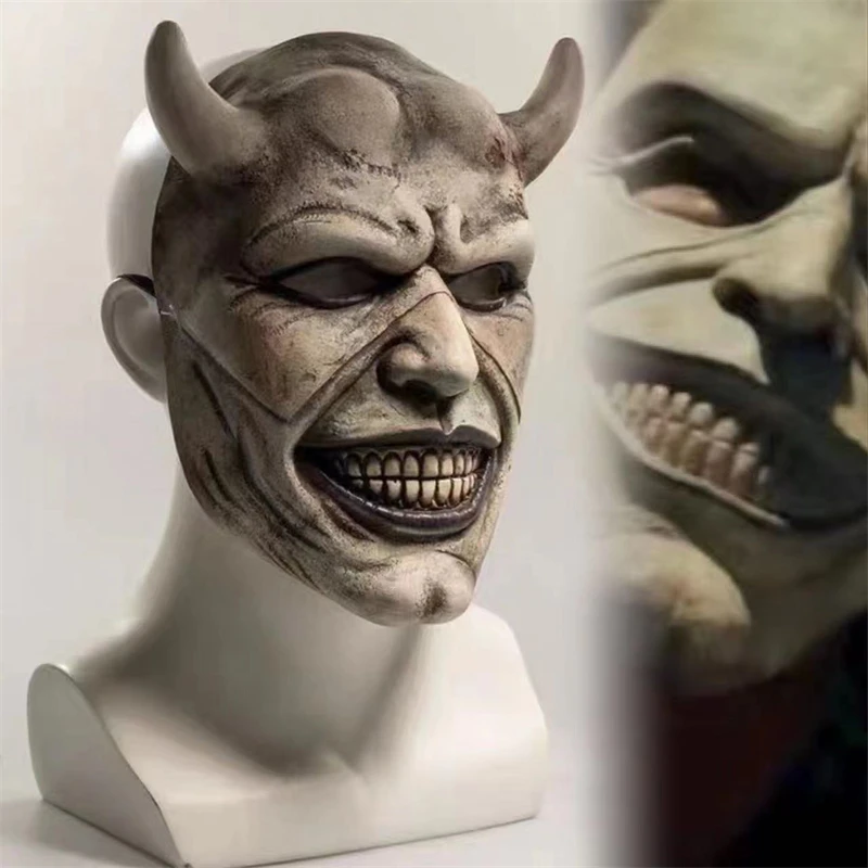 

Страшные маски с демоном, черная маска для телефона, маска с фильмом ужасов, реквизит, маска-Грабер, унисекс, новинка, костюм на Хэллоуин, лат...