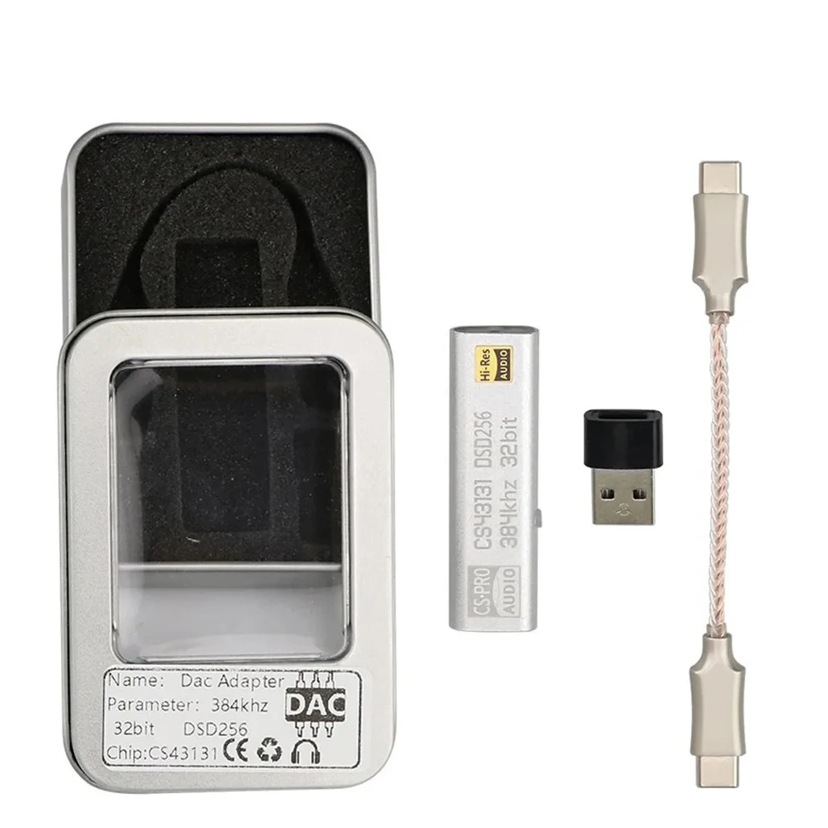 Усилитель для наушников USB типа C на выходе 3 5 мм AUX-адаптер Hi-Fi аудиочип декодер