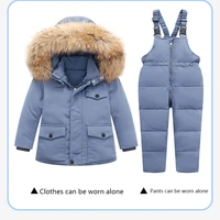 new winter 90 white duck down jacket for baby girl clothes kids clothing set outerwear boy coat parka snowsuit overcoat s6