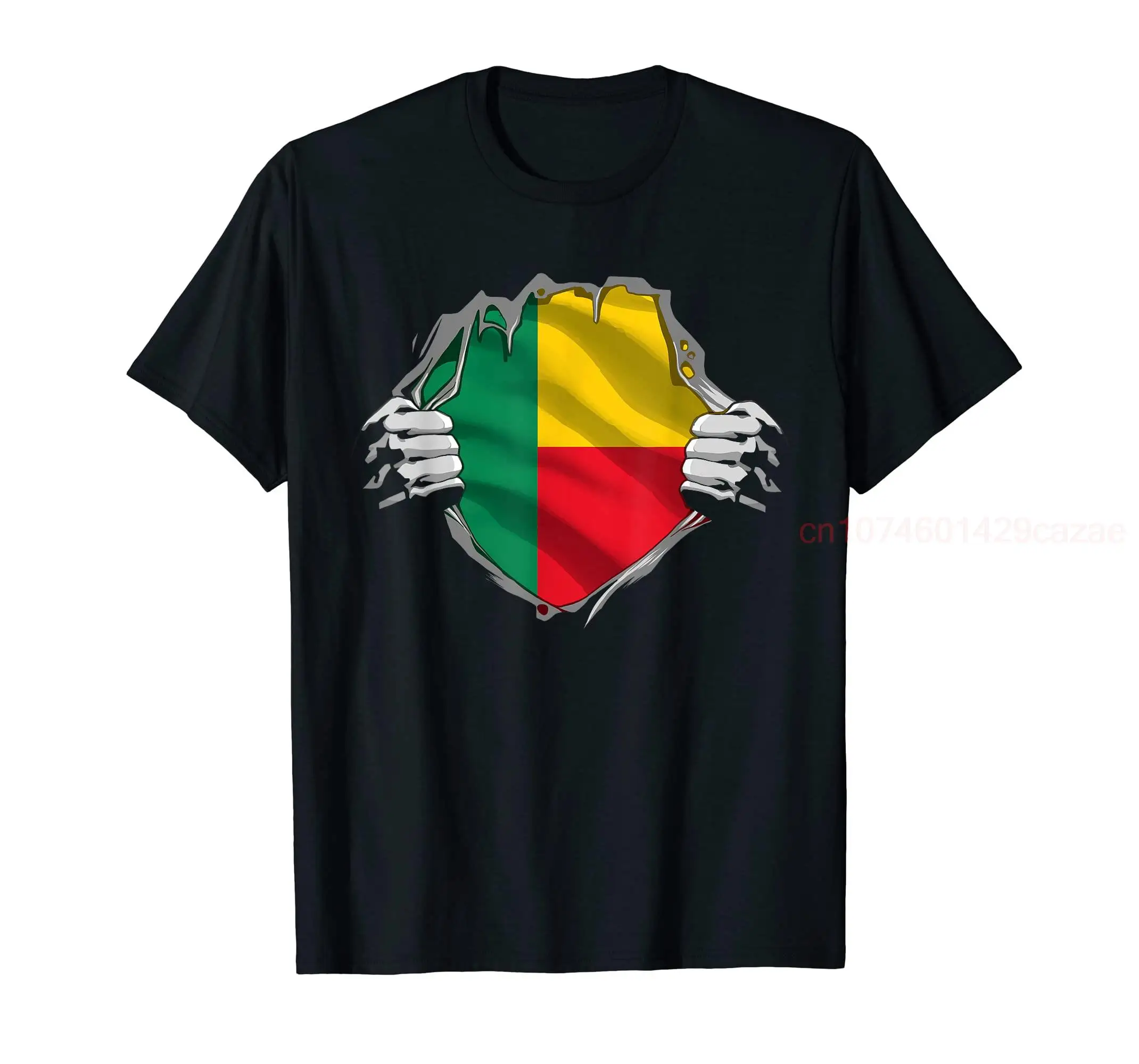 

100% Cotton Super Beninese Heritage Proud Benin Roots Flag T-Shirt MEN WOMEN UNISEX T Shirts Size S-6XL