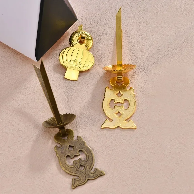 2 шт. античная бронзовая керамическая дверь с одним отверстием антикварная