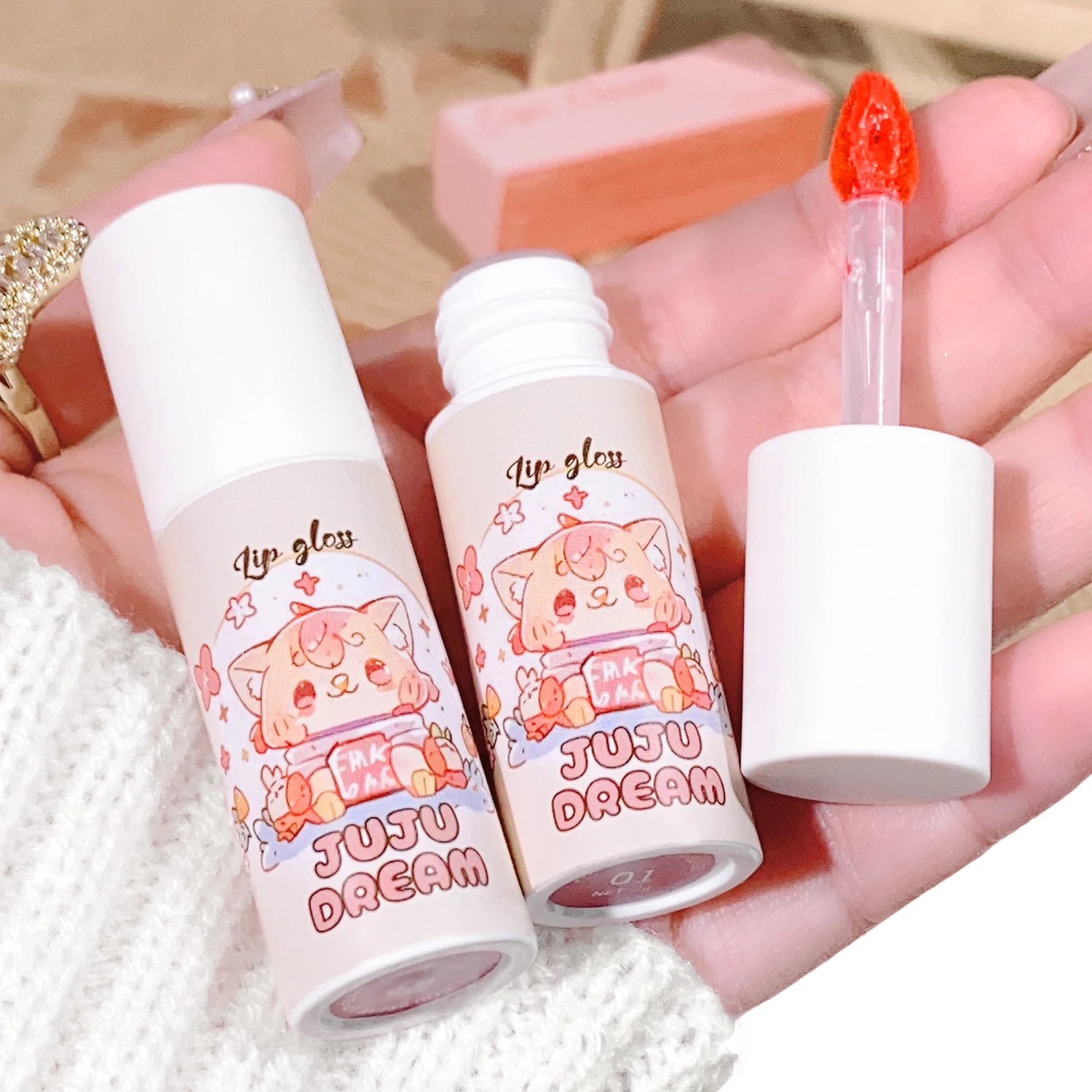 Бархатная глазурованная матовая поддельная однотонная белая медовая персиковая