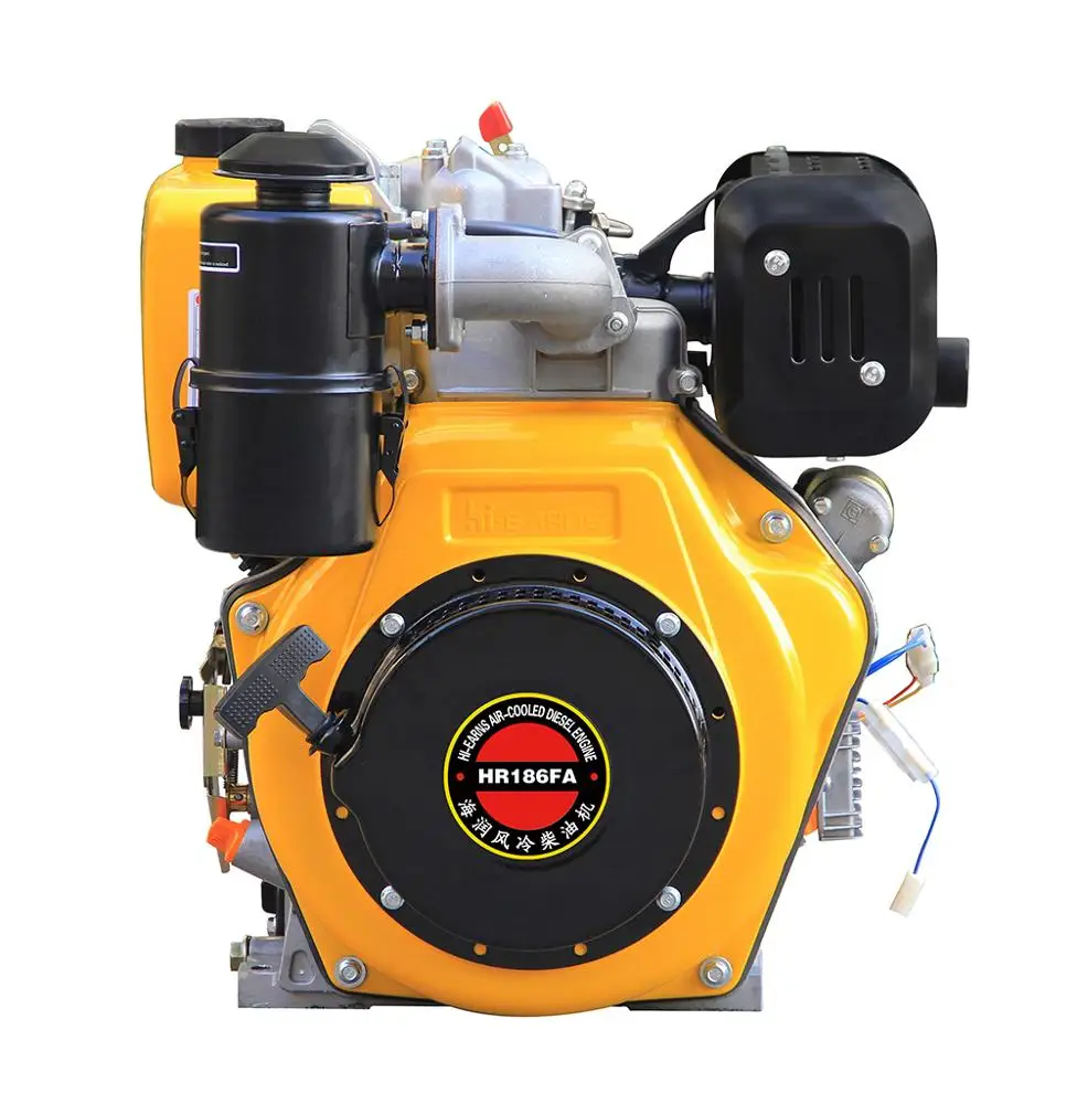 10HP дизельный двигатель с воздушным охлаждением для продажи 186FA