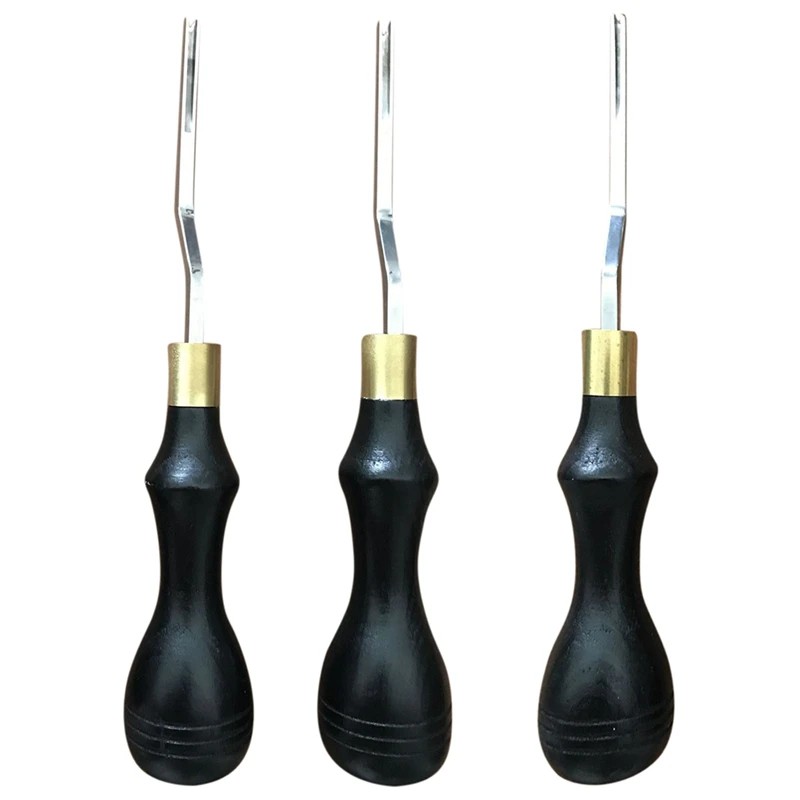 

Leather Edge Beveler Tool Three Sizes DIY Leather Cutting Trimming Tool Edge Shallow Circular Pressure Side