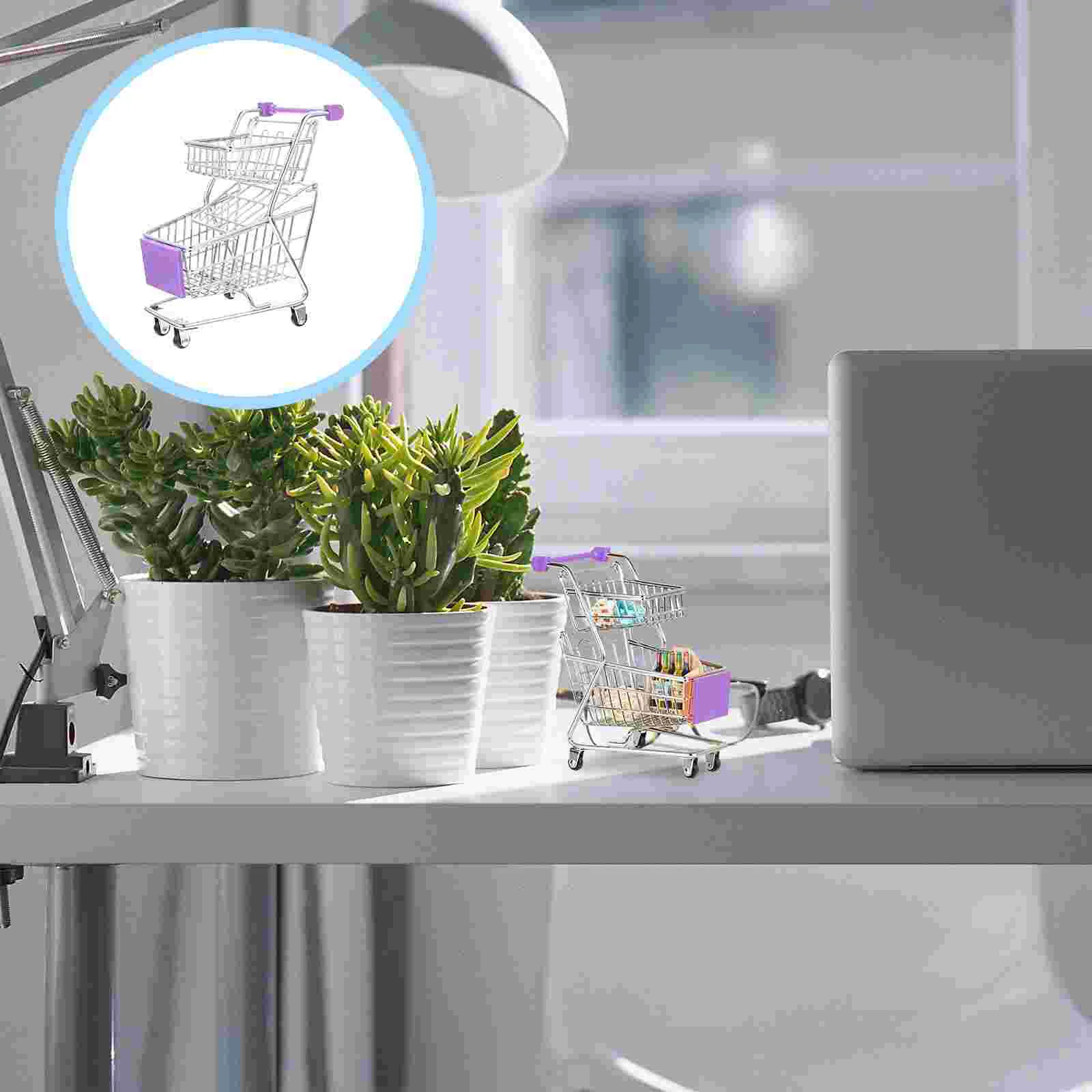 

Домашняя Многофункциональная офисная игрушка, корзина для покупок, детская продуктовая корзина, металлическая корзина для покупок, миниатюрная корзина для покупок