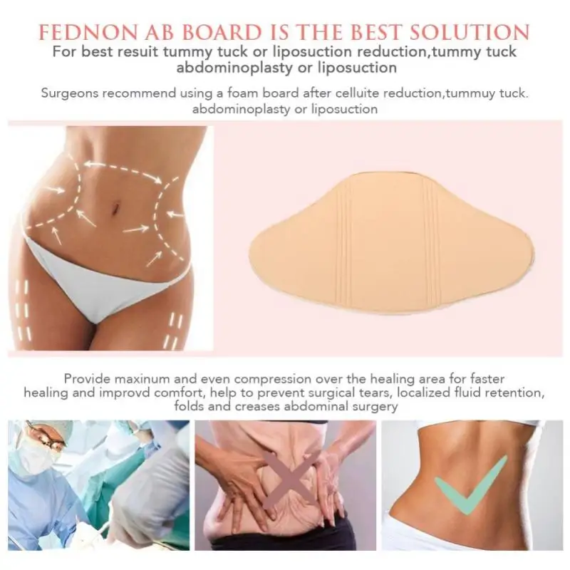 Women Post Surgery Flattening Abdominal Compression Ab Board For Stomach Belt Abdominal Liposuction Lumbar Op Belly Flattening