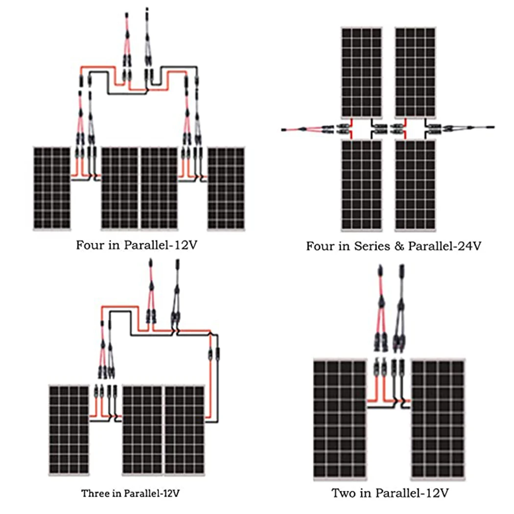 

Y Branch Connector Solar Connector Photovoltaic Panel Adaptor Y Branch Plug 1 To 2 Parallel Connection Of Battery Plate Assembly