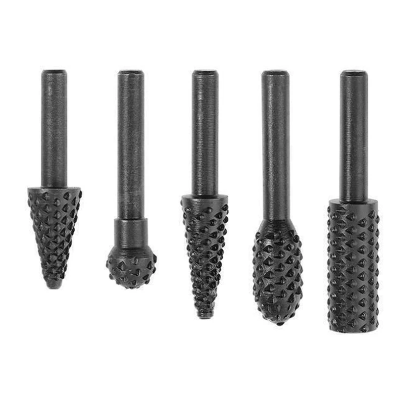 5 шт. напильник для резьбы по дереву рашпильное сверло деревообрабатывающее