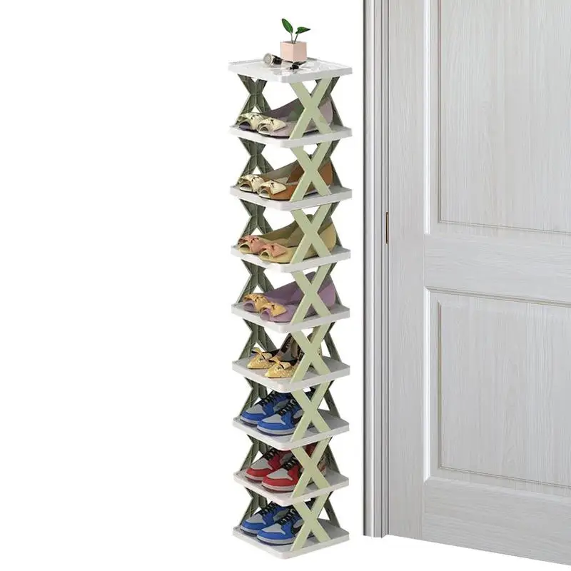 

Shoe Racks Foldable Shoe Cabinet With Multi-Layer Creative Space Saving Shoe Tower Shelf Home Supplies Organizer And Storage For