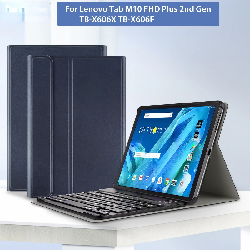 

Keyboard Case for Lenovo Tab M10 Plus TB -X606F TBX606X 2020 Wireless Keyboard for M10 FHD 2nd Gen Bluetooth Keyboard Cover Best