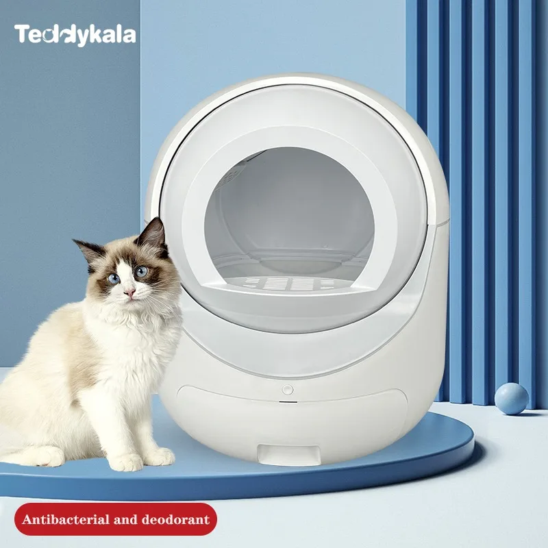 

Интеллектуальный полузакрытый ящик для кошачьего туалета для роботов, самоочищающийся ящик для домашних животных, портативный ящик для кошачьего туалета с сушкой, перезаряжаемый туалет для домашних животных