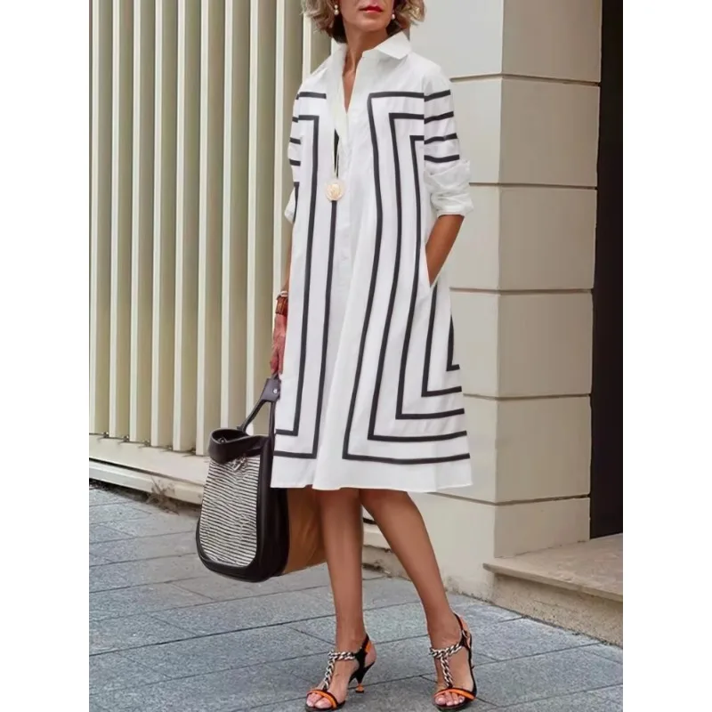 Женское осеннее платье-рубашка Modigirl