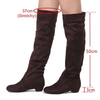 womens fashion over knee high boot lace up sexy stretch slim thigh high heel long thigh boots shoes botas mujer invierno