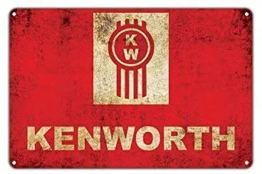 

Guadalupe Ross Metal Tin Sign Kenworth American Truck Manufacturing Company Vintage Retro Metal Wall Decor Art Shop