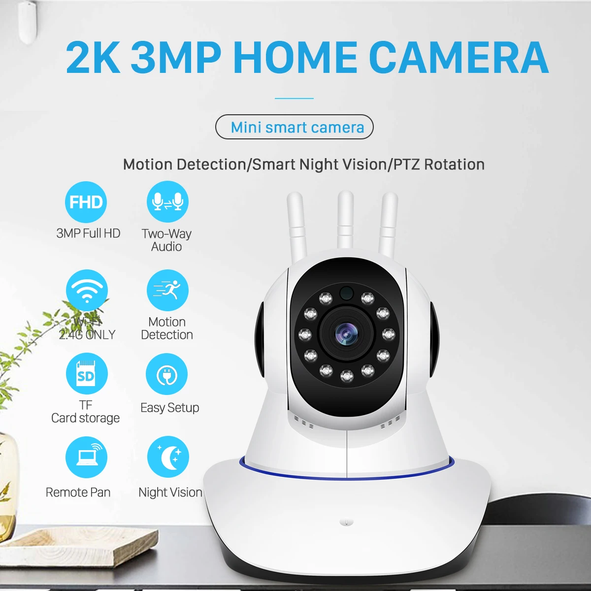 

Беспроводная IP-камера с Wi-Fi, 3 Мп