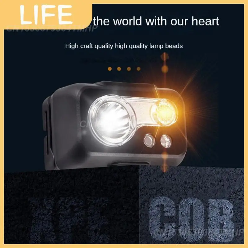 

Headlamp Night Running Usb Charging Outdoor Headlights Sensing 1pcs Head Torch Camping Equipments Headlights Night Fishing Small
