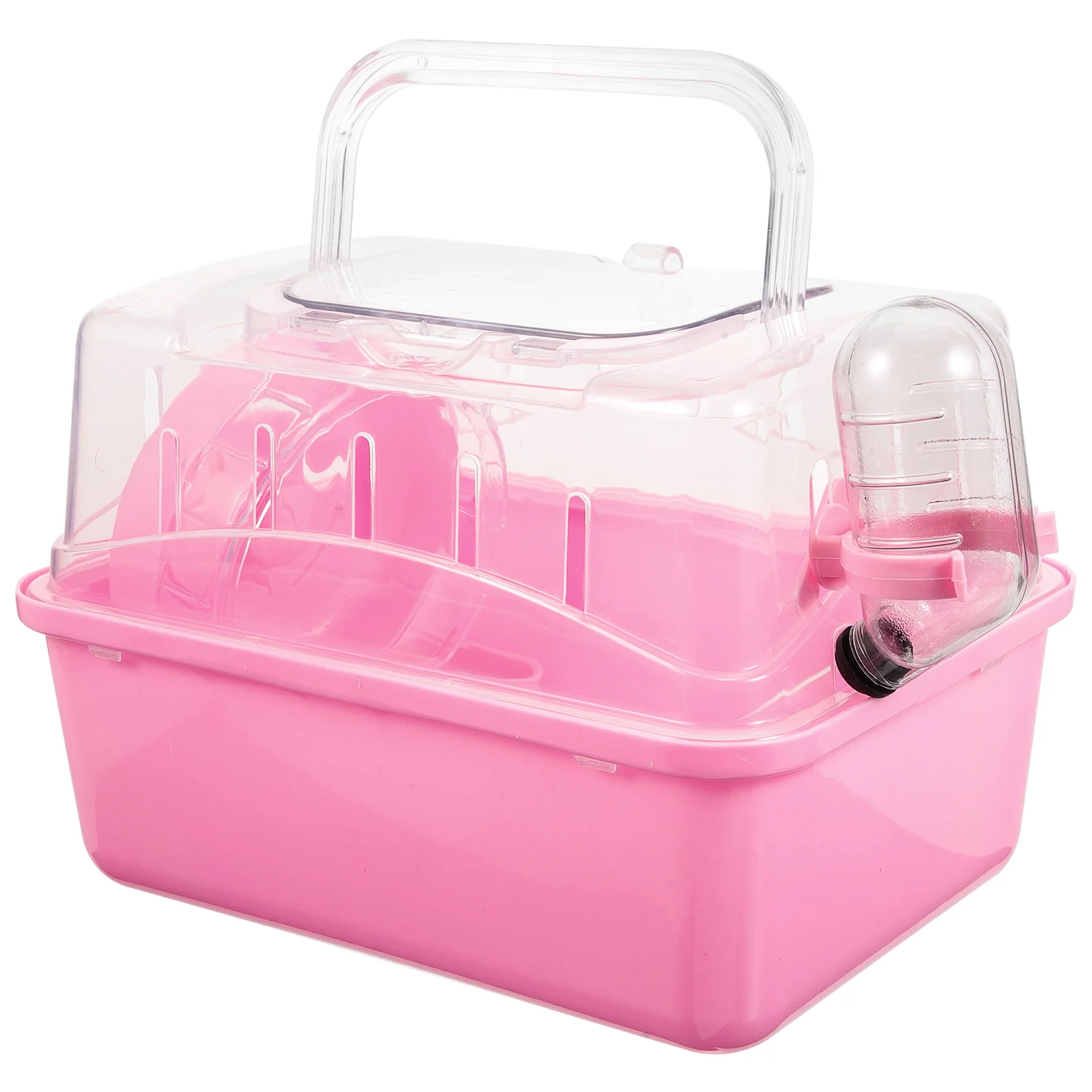 

Small Animal Cage Plastic Pet Go Out Box Portable Outdoor Carrier Travel Hamster Cage Handles Hedgehog Hamster Rat Bearded