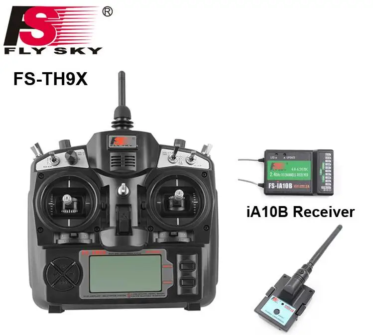 

FlySky FS-TH9X +IA10B Remote Control 2.4G 9CH Radio Set System (FS-TH9X+IA10B) 9CH for Rc Quadcopter Helicopter Planes