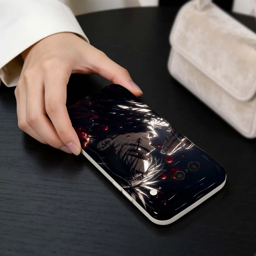 Фото Мягкий чехол Choso Cool Anime для Google Pixel 10 9 8 7 8A 7A Pro XL 2024 Wave Oil №5