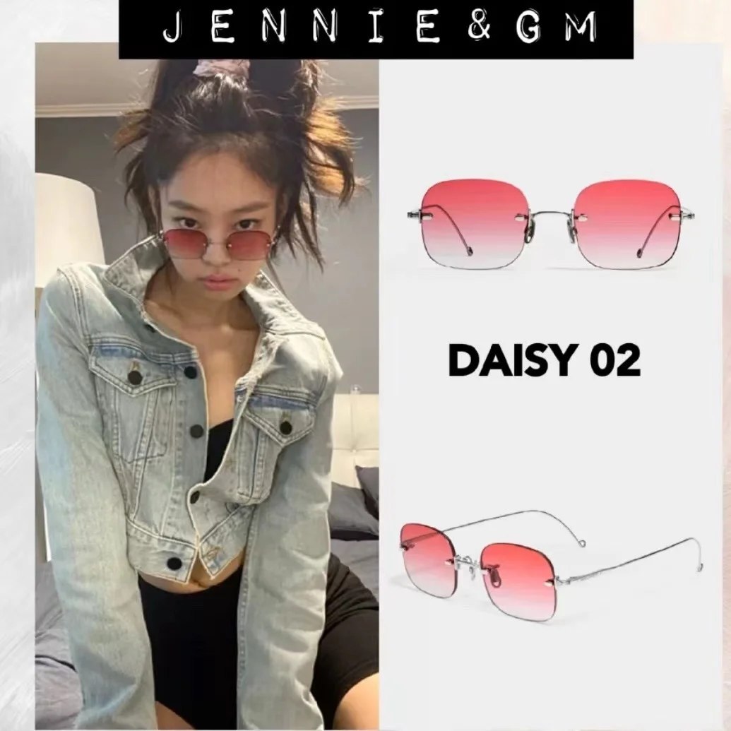 

2022 GENTLE MONSTER GM Same As Jennie Suitable For Small Face Women Sunglasses 1996 Acetate Polarized UV400 Square Sunglas