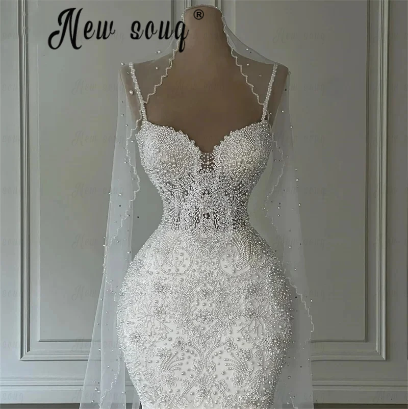 Блестящие свадебные платья в форме сердца хрустальные с жемчужной вуалью