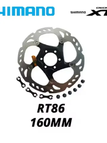 SHIMANO XT SM RT86ouvre de punto de hielo disco freno 6 перно M8000 disco de bicicletas de montaña SHIMANO RT86 160MM