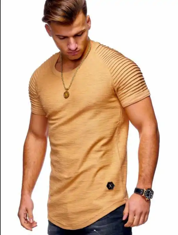 

7911-T-Summer men's short-sleeved T-shirt bottoming shirt British style men's clothes