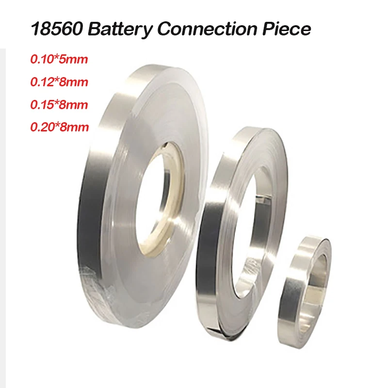 

10m 18650 Battery Connecting Piece Nickel-plated Steel Belt Thickness 0.1-0.2mm Products Are Mainly Used For Lithium Batteries