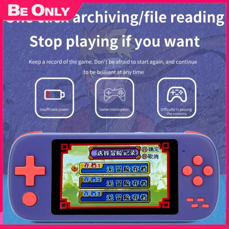 

Детские подарки, портативная игровая консоль со встроенным микрофоном, видеоплеер с 4,3 дюймовым Ips экраном, портативная игровая Ретро консо...