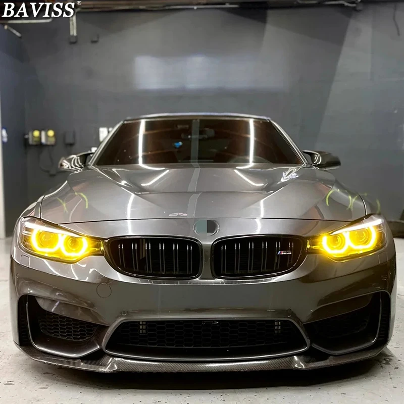 Биксеноновая плата Angel Eyes DRL желтого цвета для BMW F80 M3 F32 F33 F36 420D 420i 428i 2016 M4 Lights 430