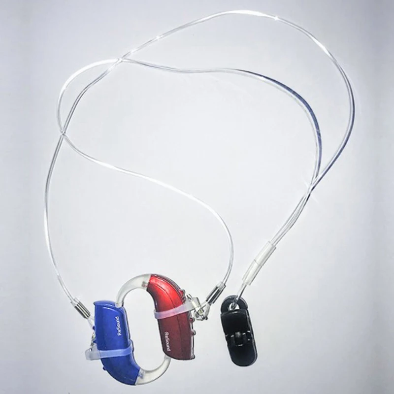 

1pc Hearing Aid Clip Clamp Rope Holder Protector Falling Losing Storage Case Box Hearing Aid Anti Loss Lanyard