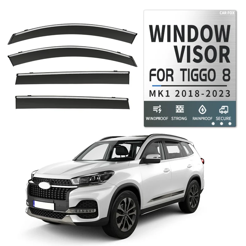 Для Chery Tiggo 8 2018-2023 автомобильный оконный козырек вентиляционные дефлекторы